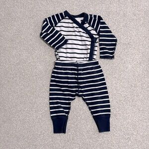 Hanna Andersson long sleeve onesie and pants